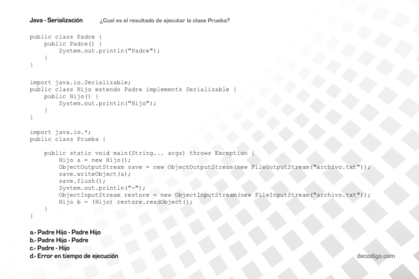 Pregunta Java