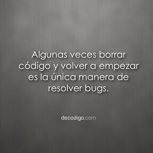Algunas veces…