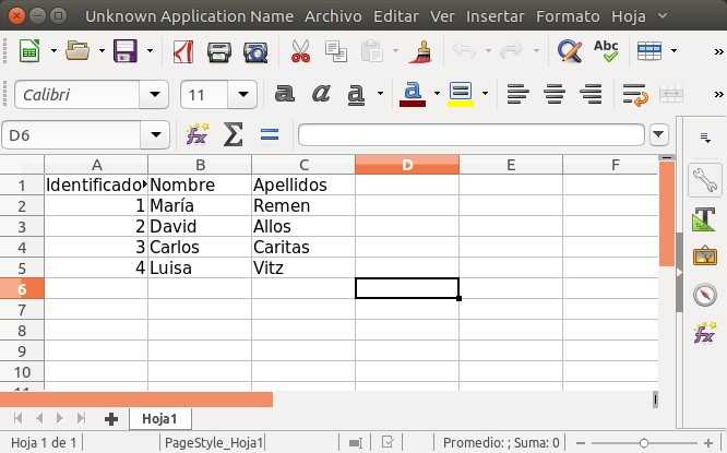 Leer archivo de Excel