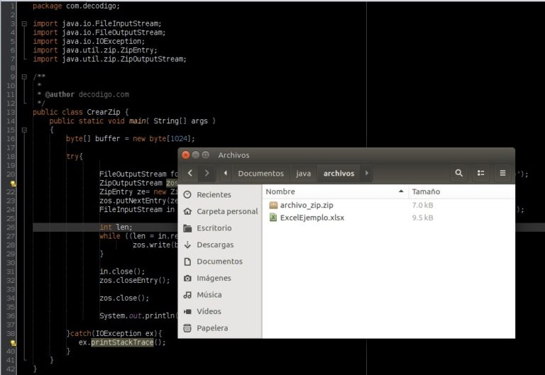 Java Crear Archivo Zip Decodigo Com