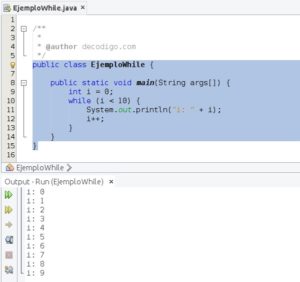 Java - El ciclo while - decodigo.com