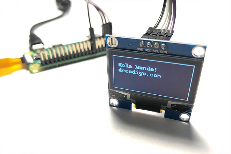 Raspberry Pi Y El Display OLED SH1106 O SSD1306 - Decodigo.com