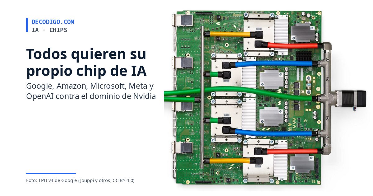 Todos quieren su propio chip de IA: Google, Amazon, Microsoft, Meta y OpenAI contra el dominio de Nvidia