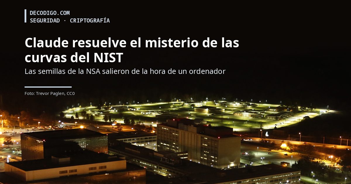 Claude descubre de dónde salieron las semillas de las curvas elípticas del NIST, un misterio de casi 30 años