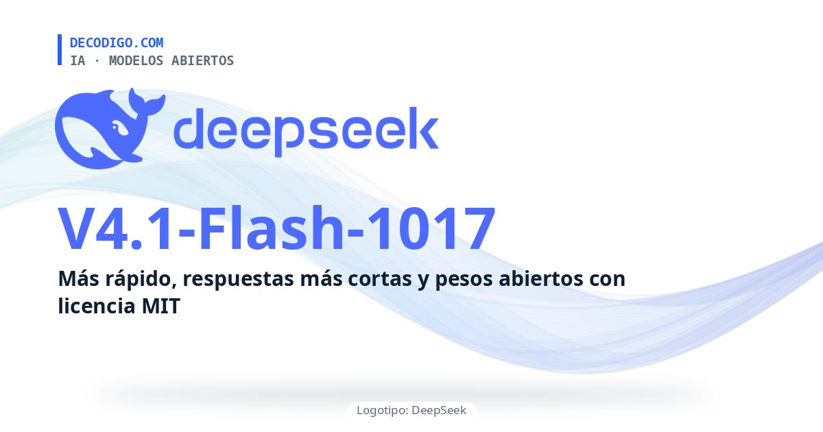 DeepSeek actualiza su modelo abierto V4.1-Flash: resuelve más tareas de programación en menos tiempo