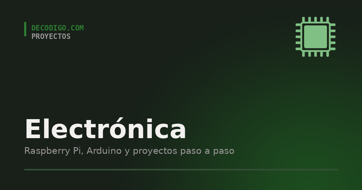 Electrónica: Raspberry Pi y Arduino en decodigo.com