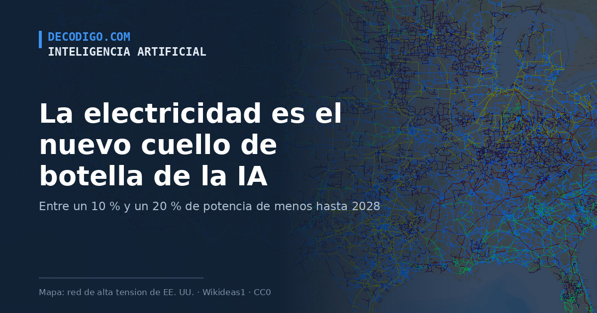 La electricidad, no los chips: a los centros de datos de EE. UU. les faltará potencia hasta 2028