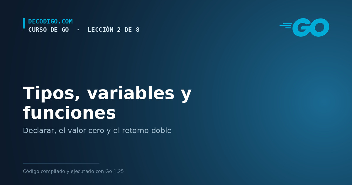 Lección 2 del curso de Go