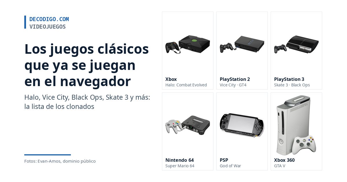 Halo, Vice City, Black Ops, Skate 3 y más: los juegos clásicos que ya se juegan en el navegador