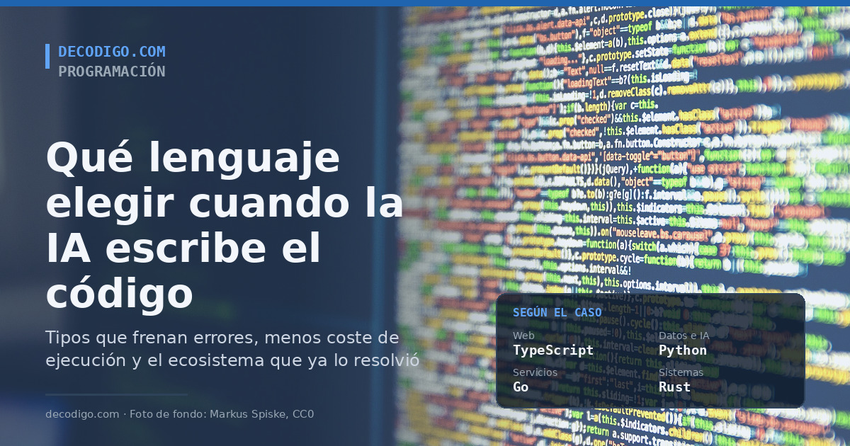 Qué lenguaje elegir cuando la IA escribe el código