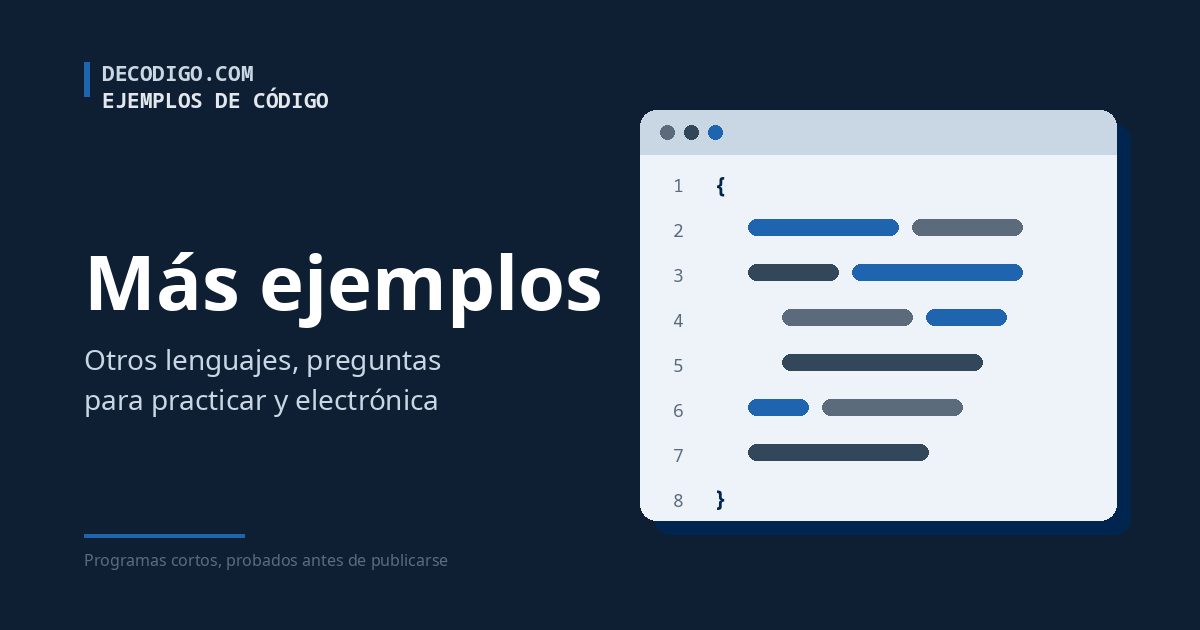 Más ejemplos de código en decodigo.com: una ventana de editor con líneas de código