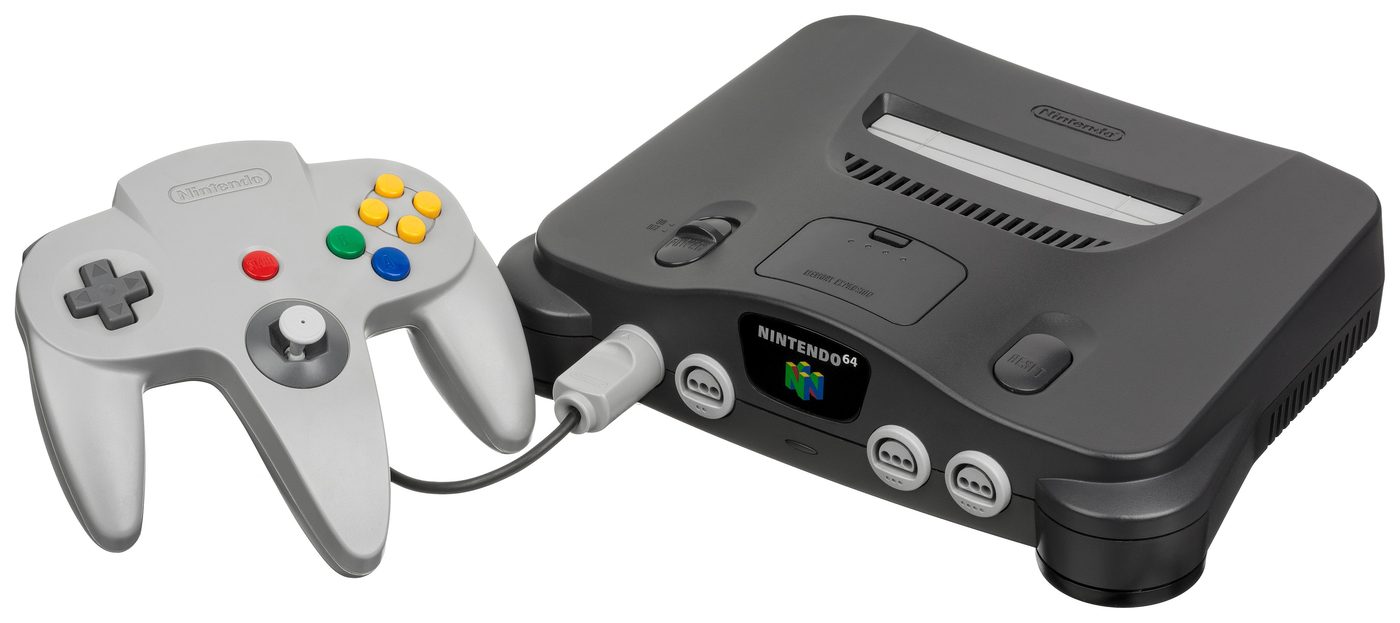 Consola Nintendo 64 con su mando