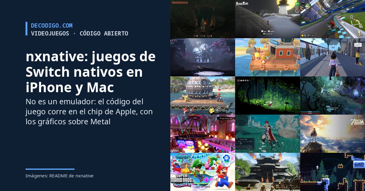 nxnative convierte tus juegos de Switch en apps nativas para iPhone, iPad y Mac, sin emulador