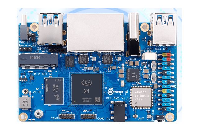 Placa Orange Pi RV2 (RISC-V), de Shenzhen Xunlong