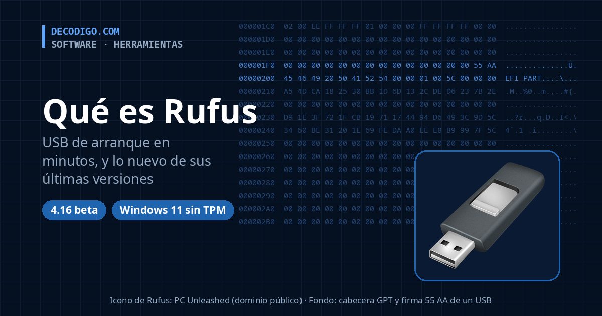 Qué es Rufus, la herramienta gratuita para crear USB de arranque, y qué traen sus últimas versiones
